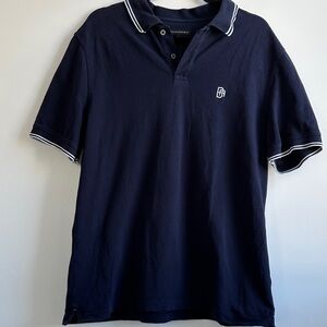 Banana Republic Navy Polo with White Accents